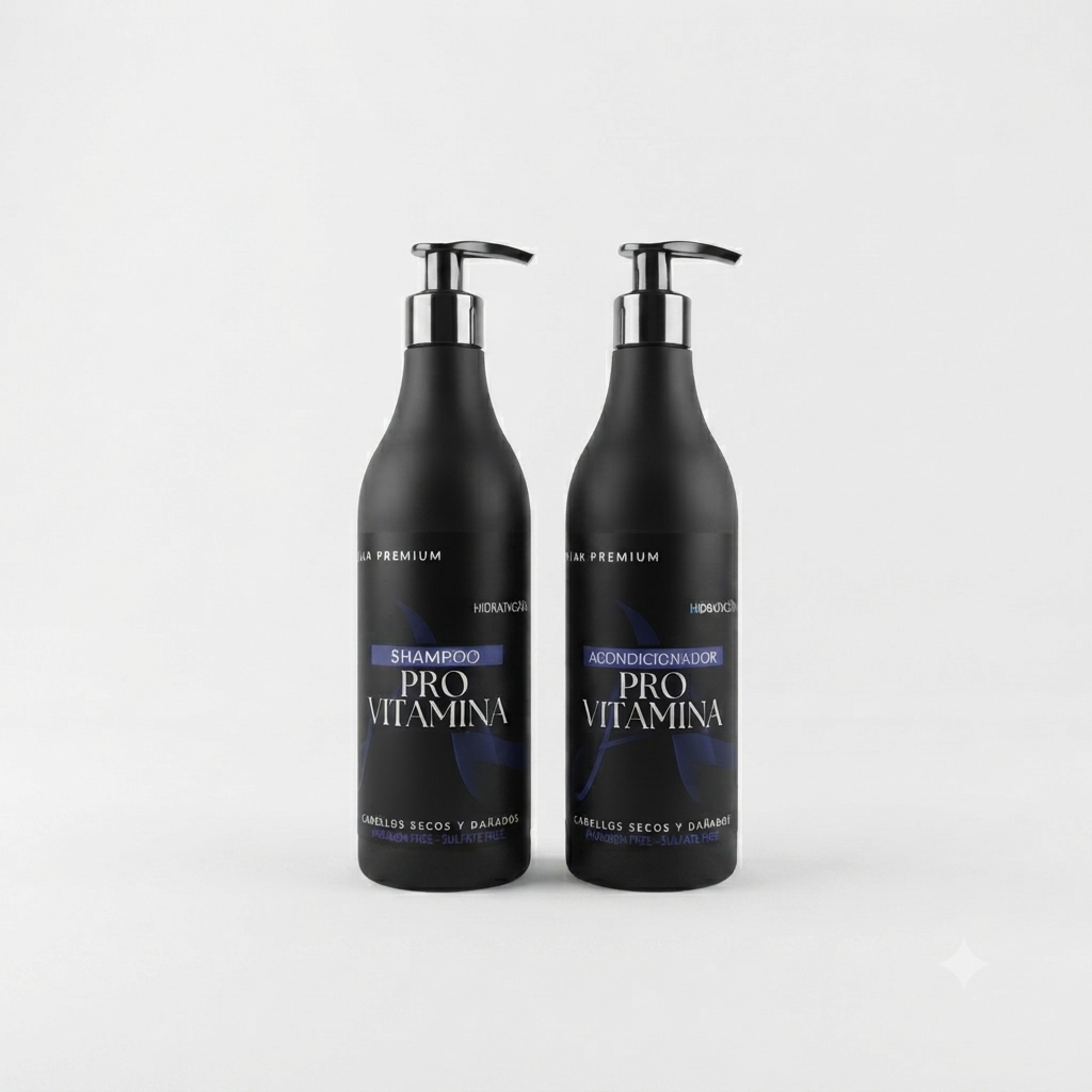 Kit shampoo y acondicionador pro vitaminas 500 mL